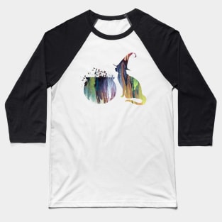 Witch cat Baseball T-Shirt